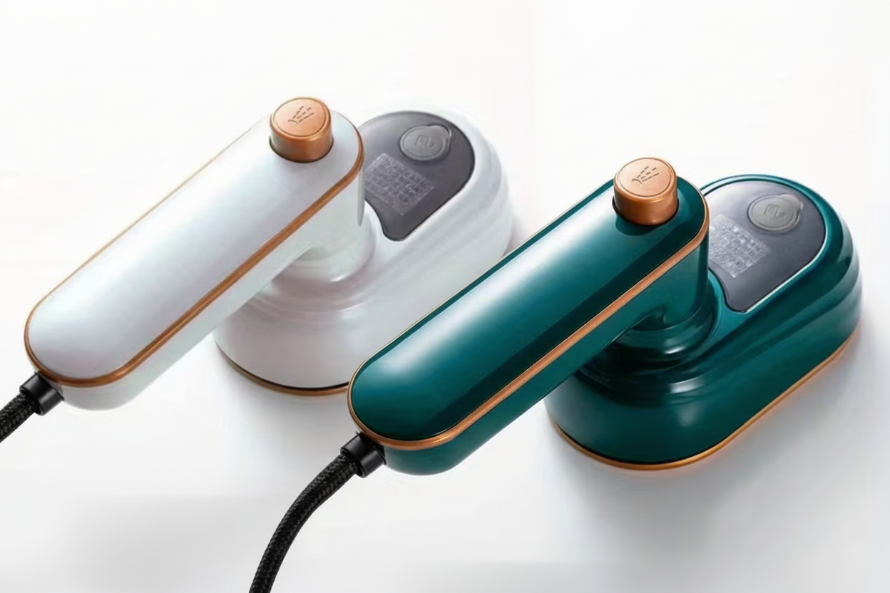 Krease white and green steam iron both colours